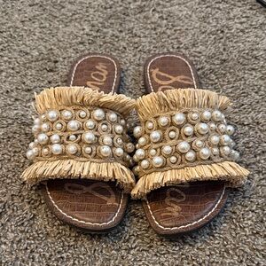Women's Sam Edelman Pearl Embellished Sandals